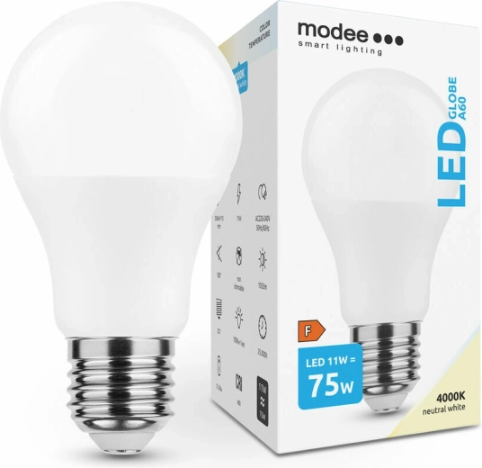 Modee Smart Lighting LED Gázlámpa Globe E27 11 W semleges fehér