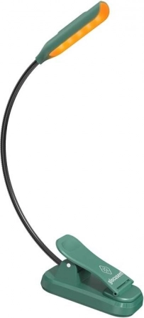 Vezeték nélküli Glocusent mini lámpa csipesszel, USB-C zöld