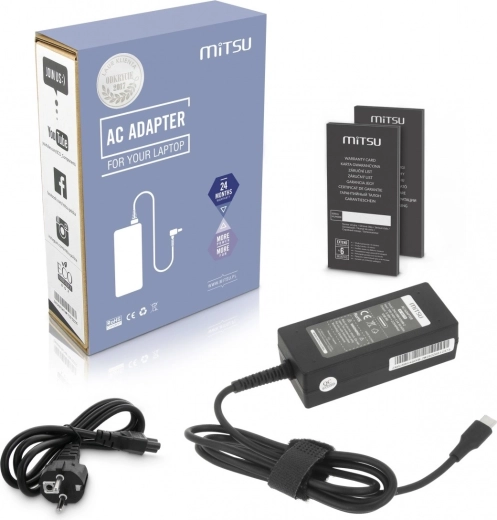 Mitsu USB‑C hálózati adapter notebookhoz 45 W (Power Delivery)