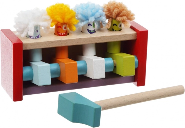 CUBIKA kalapálós pad felugró bohócokkal
