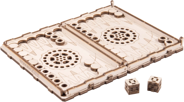 Fa 3D Backgammon kirakó a Wooden.City-től