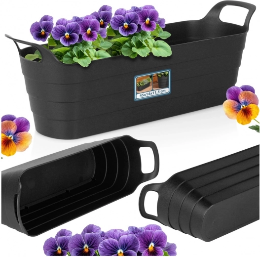 Elegáns, hosszúkás forma fűszernövényekhez és virágokhoz