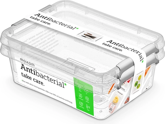 Antibakteriális ételtároló dobozok 1,15 l (2 db)