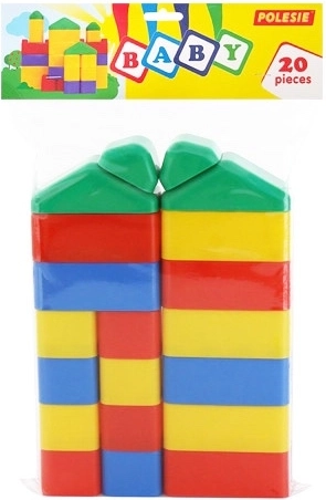 Építőkészlet kisgyermekeknek, 20 darab