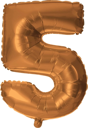 Fólia lufi szám 5 30 cm bronz TORO