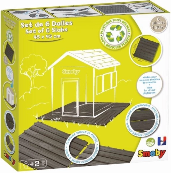 SMOBY házikóhoz való padlópanelek – 6 darabos készlet