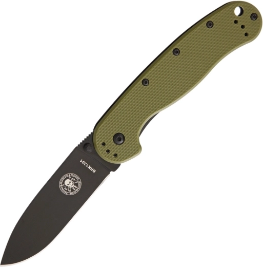 ESEE Avispa Black OD Green zsebkés kültéri használatra, 8,9 cm, fekete/zöld, FRN
