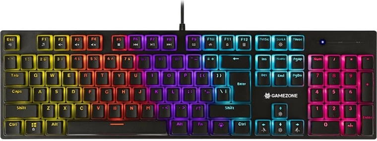 Mechanikus gamer billentyűzet tracer gamezone unique pudding rgb, usb