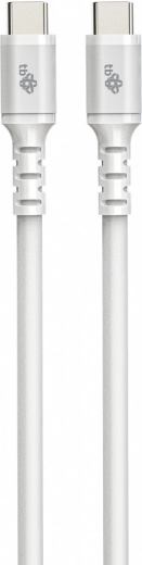 szilikon USB‑C – USB‑C kábel, 2 m, fehér