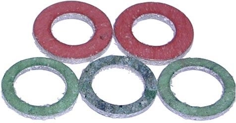 Tömítés 1/2 hollandi anyához, klingerit, 12 × 18 × 2 mm, 5 db-os készlet