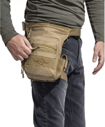 PENTAGON MAX-S 2.0 combtáska, fekete