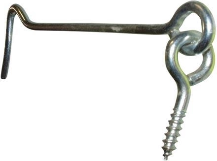 Horgonyajtó kampó, horganyzott, 125 mm (10 darabos készlet)