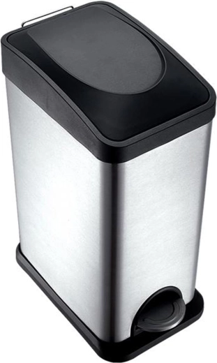Rozsdamentes pedálos szemetes TORO 15 l