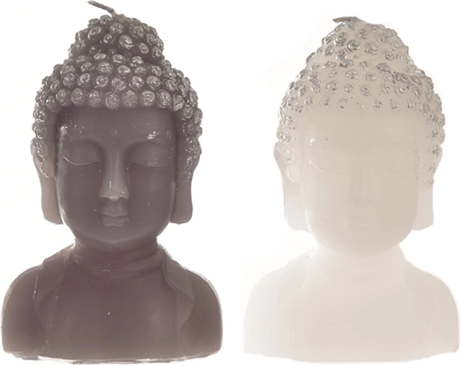 Buddha gyertya – dekoratív figurális gyertya 12 cm (2 változat)