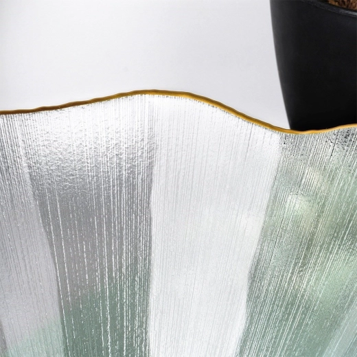 Texturált átlátszó üveg, kristályt idéző hatással