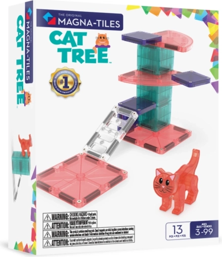 MAGNA-TILES Cat Tree mágneses építőjáték macskafa (13 db)