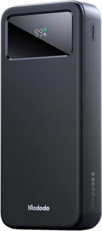 Mcdodo power bank digitális kijelzővel 20000mAh, fekete