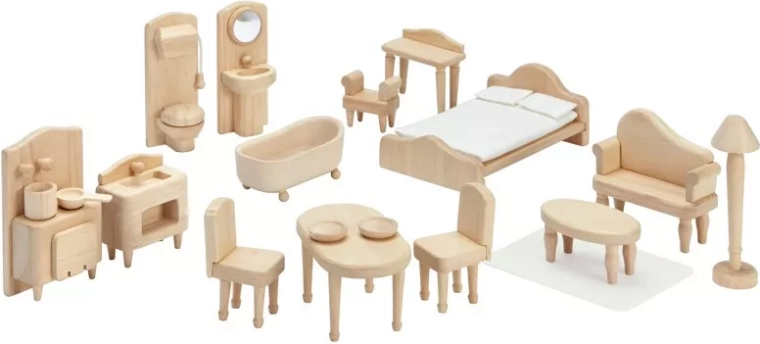 Viktoriánus bútor készlet PlanToys babaházhoz