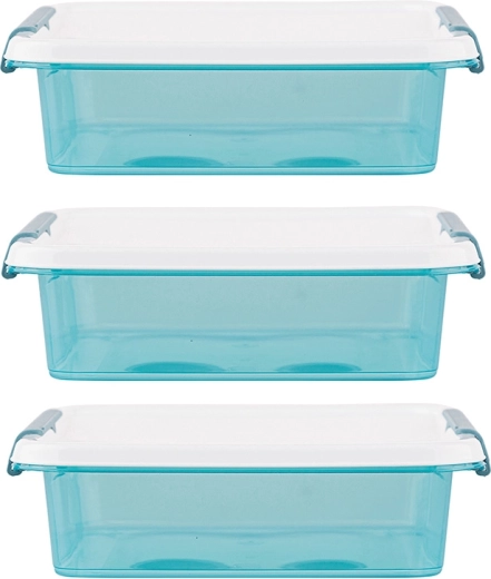Arcticline készlet: 3 db négyzet alakú ételtároló doboz, 0,6 l