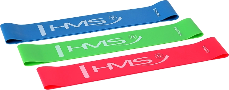 HMS GU04 Slim ellenállásgumiszett – 3 terhelési szinttel