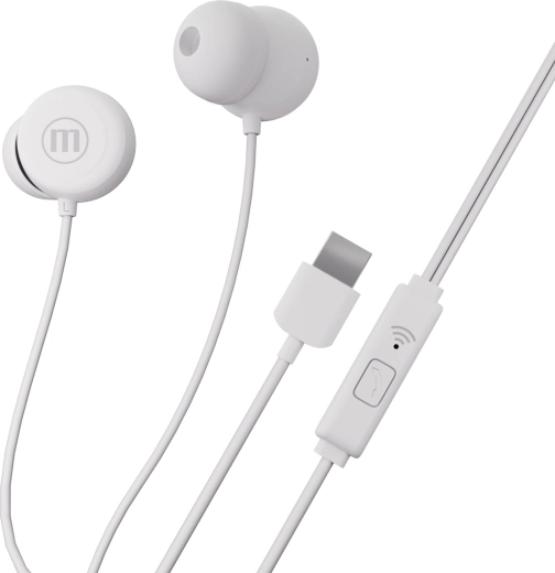 Maxell INBAX vezetékes fülhallgató USB-C csatlakozóval, fehér