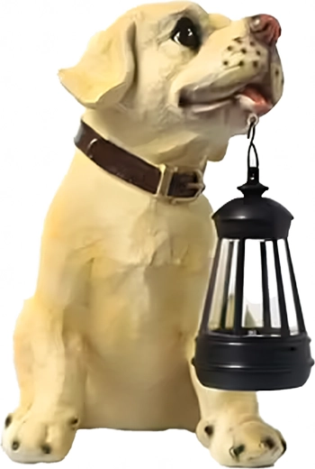 Realista kutyaszobor mint design akcentus