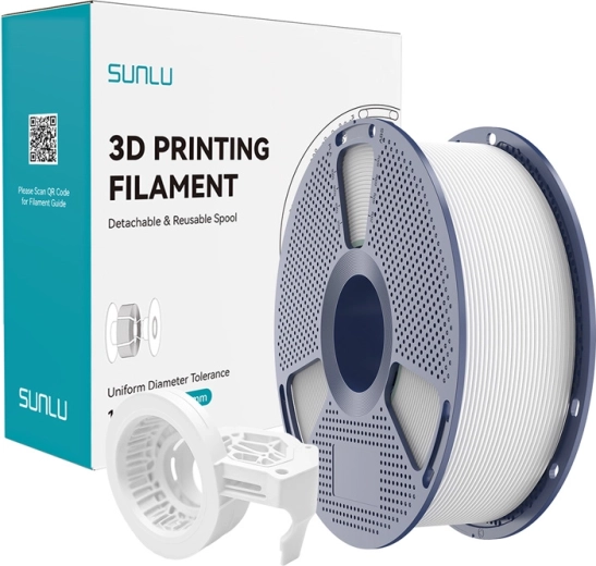Nagy sebességű matt Sunlu PETG filament – Fehér