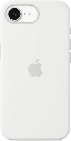 Szilikon tok iPhone 16e – fehér