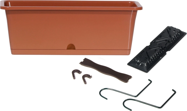 Függesztett önöntözős virágláda CAMELIA W 60 cm – terrakotta