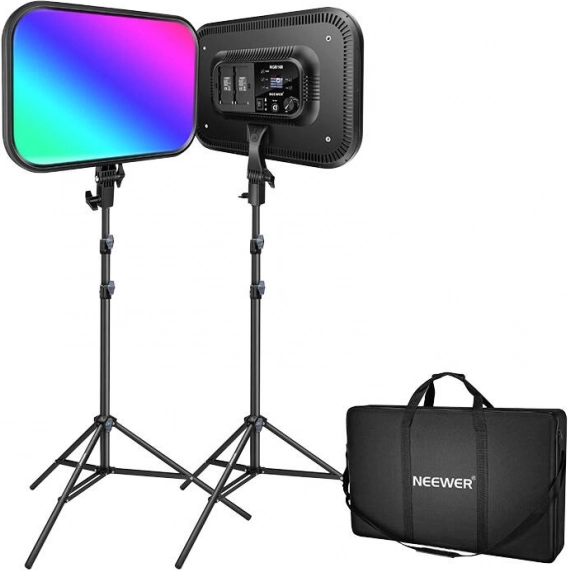 NEEWER RGB168 LED panelkészlet, 60 W, 2500–8500 K (2 darab)