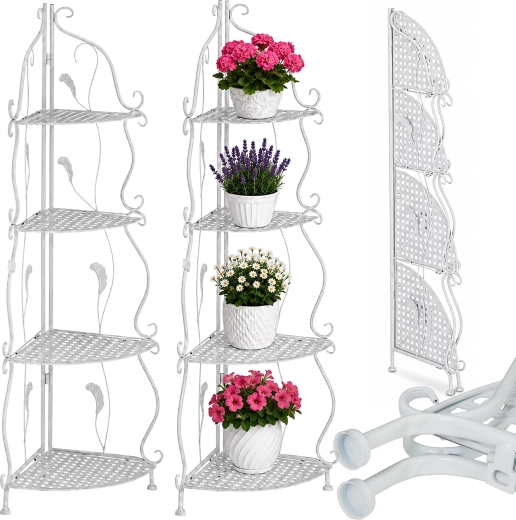 Négy szint virágokhoz és dekorációkhoz