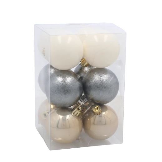 Harmonikus paletta pezsgő, ezüst és fehér