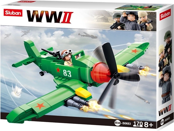 Szovjet Vadászrepülő Iljusin II - Sluban Építőkészlet