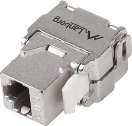 Szerszám nélküli RJ45 Cat6 FTP keystone modul 180° - 1 db