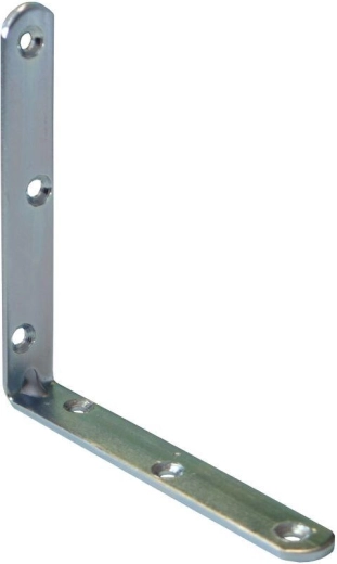 Domborított sarokvas, horganyzott, fehér, 120 × 18 × 3 mm (10 db)