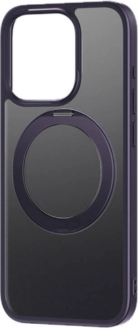 Védőtok állvánnyal, Baseus SkyRing 360° iPhone 14 Pro-hoz edzett üveggel és tisztító készlettel (lila)