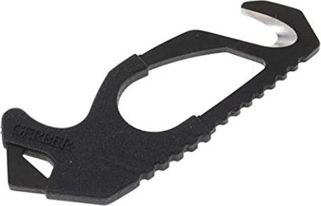 Gerber biztonsági öv vágó üvegtörő heggyel, fekete