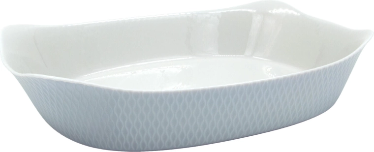 SMART CUISINE Wavy Granit tepsis tál 34 × 25 cm, üveg, szürke
