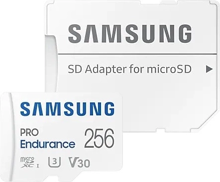 Samsung PRO Endurance microSD kártya 256 GB + SD adapter