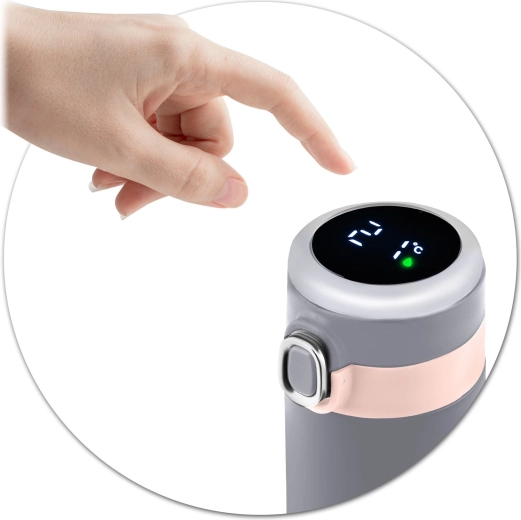 Érintésérzékeny hőmérő a kupakban