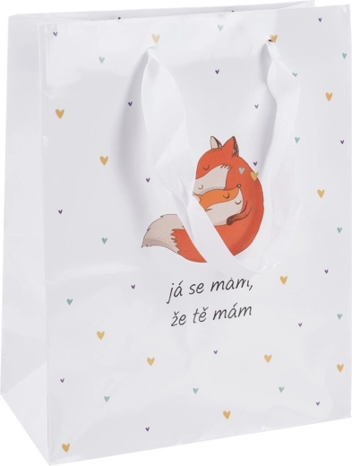 Ajándék papírtáska „JÁ SE MÁM…” 26 × 10 × 32 cm