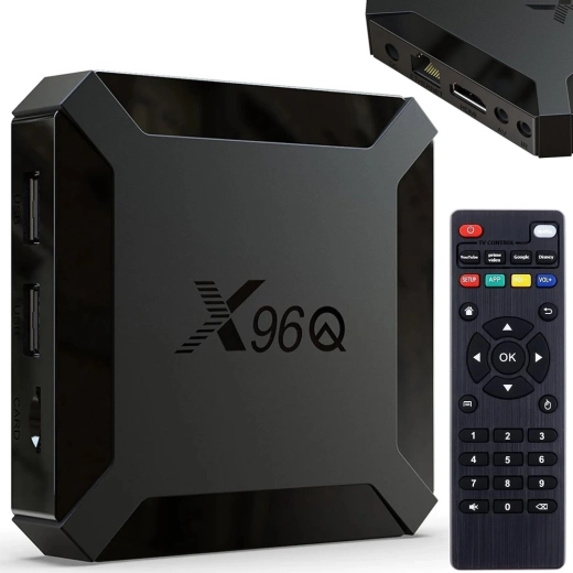 Multimédiás lejátszó smart TV box Androiddal és távirányítóval