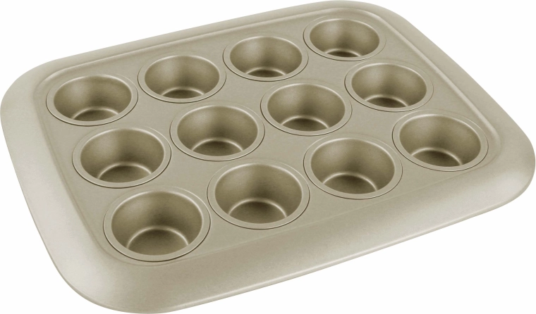 Kitchisimo muffinforma 12 db arany 29 × 23 × 3 cm