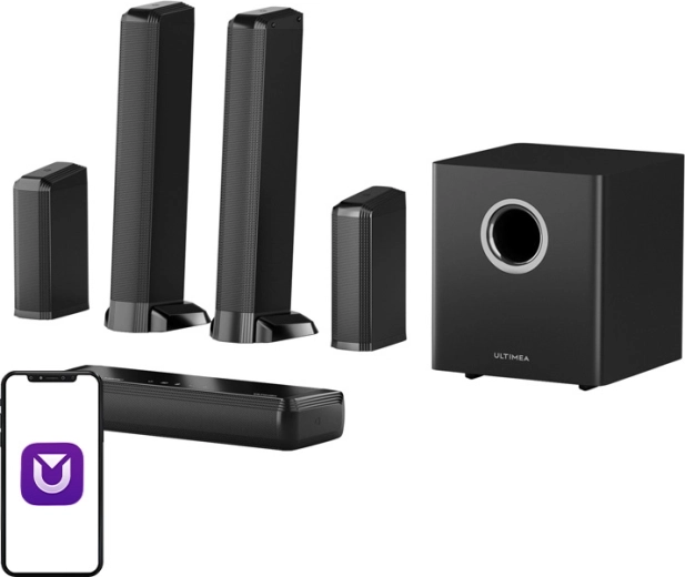 Ultimea Apollo S90 9.1 soundbar Dolby Atmos technológiával és RGB háttérvilágítással
