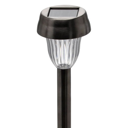 MINO 36 cm-es napelemes kerti lámpa, hideg fehér, rozsdamentes