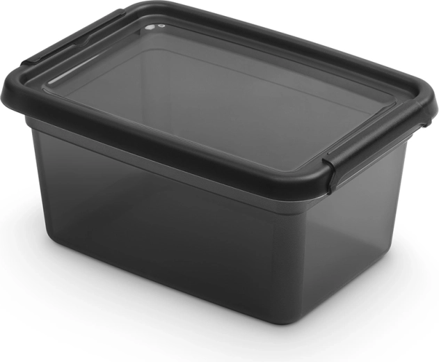 Basestore doboz fedéllel és csatokkal 1,5 l coal