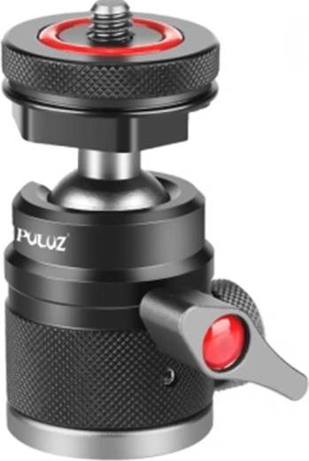 PULUZ alumíniumötvözet gömbfej cold shoe rögzítéssel – 1 db