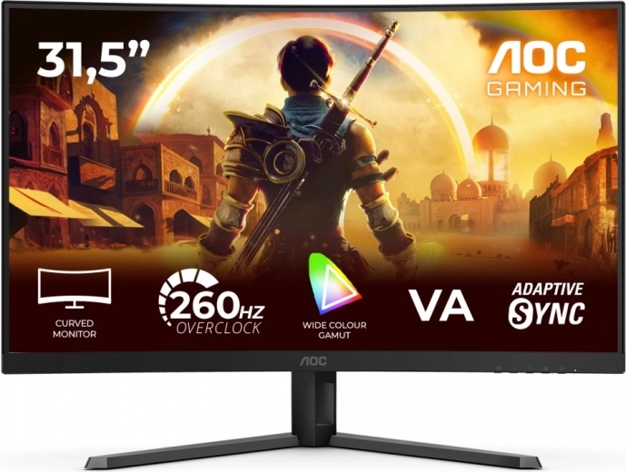 Ívelt gamer monitor 31,5" AOC C32G42ZE VA 240 Hz