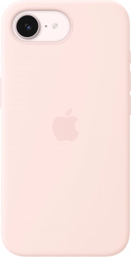 Szilikon tok MagSafe-fel iPhone 17e-hez – világos rózsaszín