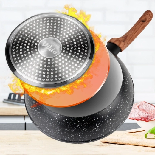 Tapadásmentes gránit felület a minimális zsiradékkal történő főzéshez